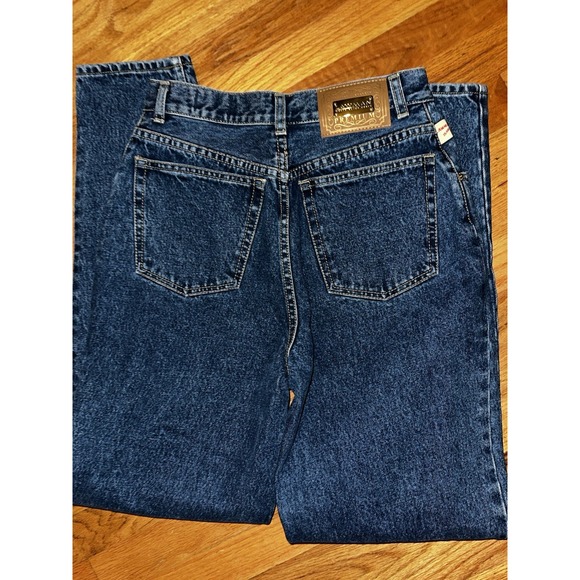 Vintage Lawman Jeans Juniors 11 Blue High Rise Straight Leg Medium Wash Denim... - Picture 10 of 11